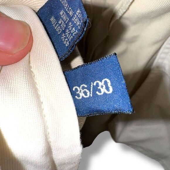 Polo Ralph Lauren Tan Silk & Linen Pleated Trouser Pant Size 36/30 - Picture 3 of 12